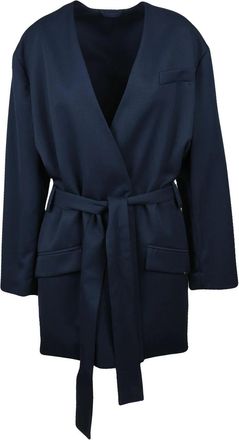 The Attico Double-Breasted Overcoat - Multicolor