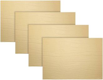 Fortessa Set Of 4 Strata Rectangle Leather Placemats