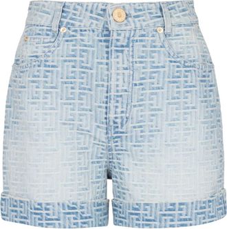 Balmain Mujer, Pantalones cortos, Azul, Talla: L