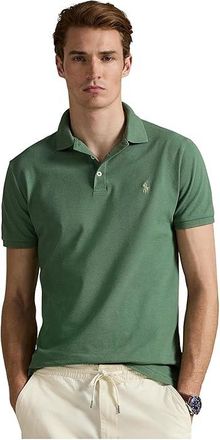 Polo Ralph Lauren Classic Fit Stretch Mesh Polo Shirt Mens Short Sleeve Knit Fatigue : 2XL, Cotton/Elastane
