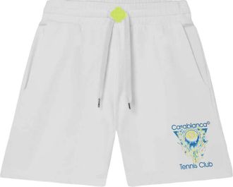 Casablanca White Logo Shorts