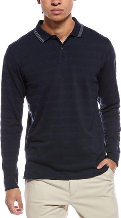 Ted Baker Blue Popcorn Stripe Polo Shirt
