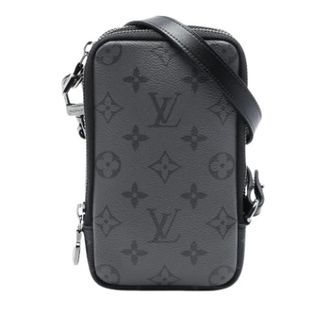Louis Vuitton Pre-owned Double Phone Pouch - Heren - Pre-owned - Zwart - Maat: ONE Size