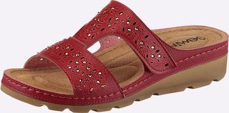 Gemini Pantolette GEMINI, Damen, Gr. 36, bordeaux, Lederimitat, Schuhe Pantolette