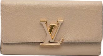 Louis Vuitton Portafoglio Taurillon Capucines 2015 - Marrone