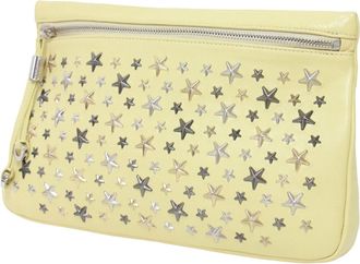 Jimmy Choo London Yellow Clutch Bag (Pre-Owned)