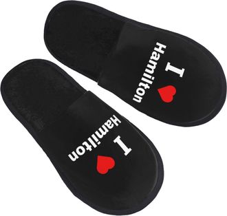 Generic Woman Man Home Slippers I Love Hamilton Fluffy Slippers Casual Indoor Outdoor Slippers Soft Winter Warm Slippers For Indoor Gifts Spring M