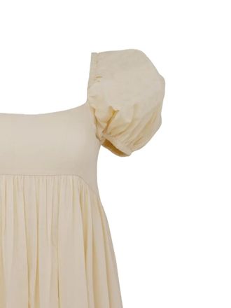 Azeeza puff-sleeve maxi dress - Neutrals