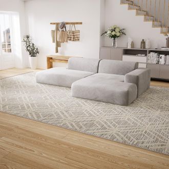 MYCS Ecksofa Lichtgrau - Flexible Designer-Polsterecke, L-Form: Beste Qualität, einzigartiges Design - 296 x 72 x 168 cm, konfigurierbar