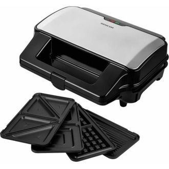 Sencor Appareil a croque-monsieur 4 en 1 Sencor ssm 9940SS - 900 w - 4 Piattos - Bo&icirc;tier CoolTouch - Argent