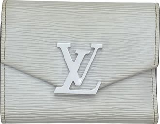 Louis Vuitton White Epi Leather Coin Purse/Coin Case (Pre-Owned)