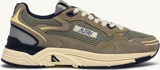 Autry SNEAKERS HYPERWAY IN SUEDE E MESH SILVER SAGE E SPA BLUE