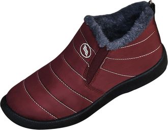 Generic cowboy boots for women ukSnow Boots Casual Wide Fit Orthopedic Winter Booties for Women Uk Fashion Waterproof Shoes without Laces Comfortable Soft Fla