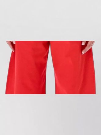 Alaia cotton cropped ribbed mock neck t shirt