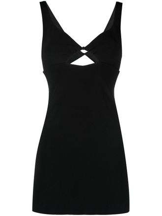 Ami cut-out detail mini dress - Black