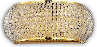 Ideal Lux Ideal Lux - Pasha - 3 Light Wall Light Gold