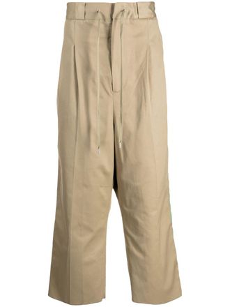 TAKAHIROMIYASHITA TheSoloist. Pantaloni con cavallo basso - Marrone