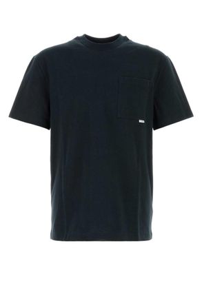 Jil Sander Dark Blue Solid T-Shirts