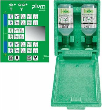 Plum Plum - Estaci&oacute;n De Ojos Con 2 500 Ml De Espejo De Pared Matraces