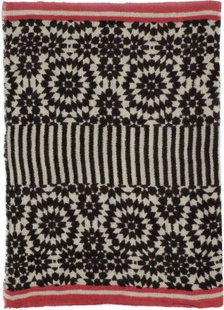 Me&K geometric-pattern cashmere scarf - Pink