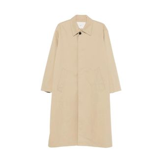 Dunst Verfijnde Mac Coat - Heren - Mantel - Beige - L - Katoen - Jassen