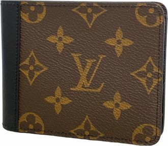 Louis Vuitton Black Brown Bill Wallet (Bi-Fold) (Pre-Owned)