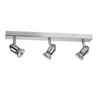 Netlighting Bomba 3 Light Spotlight Bar Chrome in Silver