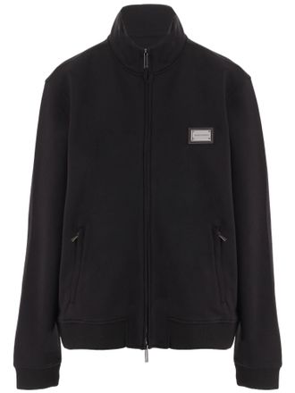 Emporio Armani Black Logo Modal Jersey Sweatshirt
