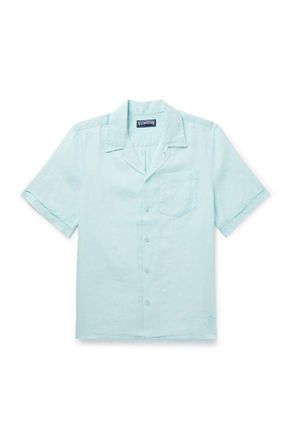 Vilebrequin Charli Camp-Collar Linen Shirt