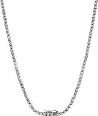 LuvMyJewelry LMJ 14K White Gold Diamond Tennis Chain - 4.8 Carats