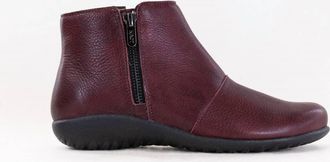 Naot Womens Wanaka Leather Bootie In Bordeaux
