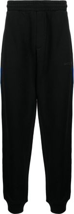 Helmut Lang logo-embroidered cotton track pants - men - Cotton - S - Black