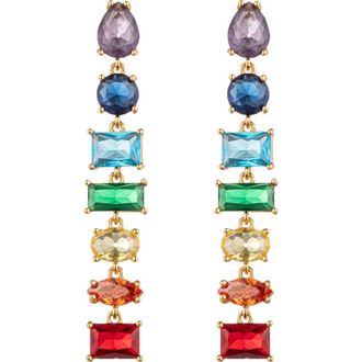 Eye Candy Los Angeles Lisette Multicolor Drop Earrings in Gold at Nordstrom Rack