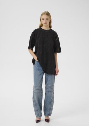 Gestuz T-shirt GZneia Oversize fit black brown