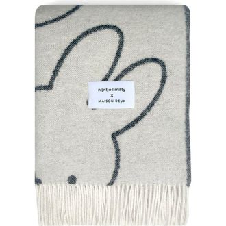 Maison Deux Miffy Blanket in Open White at Nordstrom, Size Medium