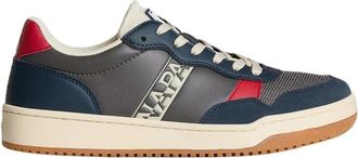 Napapijri Grijze S3Courtis 01 Sneakers Comfortabele Urban Stijl - Heren - Sneakers - Veelkleurig - 45 EU - Polyester - Schoenen