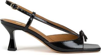Bobbies Orchampt Heeled Sandals in Vinyl Black at Nordstrom, Size 10.5