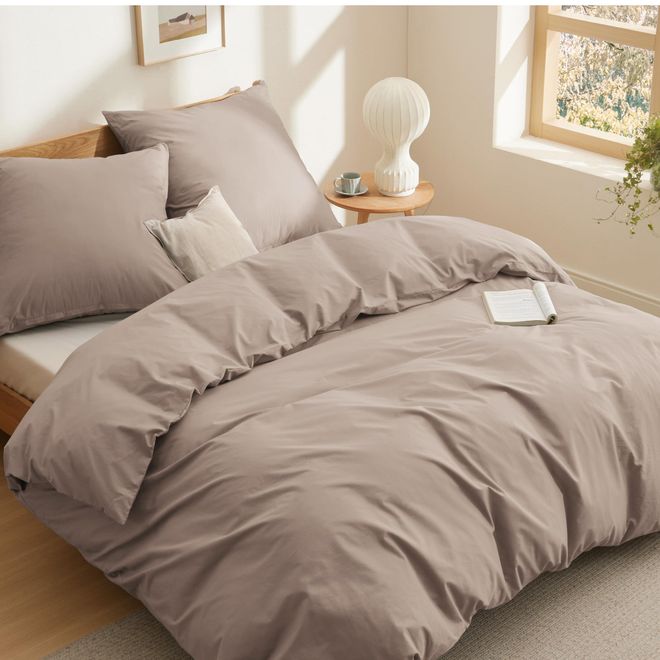 Bedsure Bettwäsche 135x200 Baumwolle 4teilig - Bettwäsche-Sets Blau Grau Wendebettwäsche 135x200cm 2er Set mit 2 Kissenbezüge 80x80 cm, Oeko-TEX Zweifarbiger ab 51,99 €