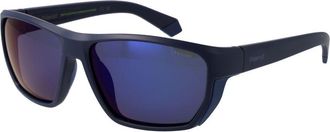 Polaroid Blauwe Plastic Zonnebril