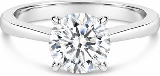 House of Brilliance 14K White Gold 2.0 Cttw Round Lab Grown Diamond Solitaire Engagement Ring