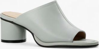 All Black Womens Cover Up Mules In Light Blue