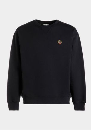 Bally Crewneck Sweatshirt With a Bally Crest Logo in Blue at Nordstrom, Size Xxx-Large Eu