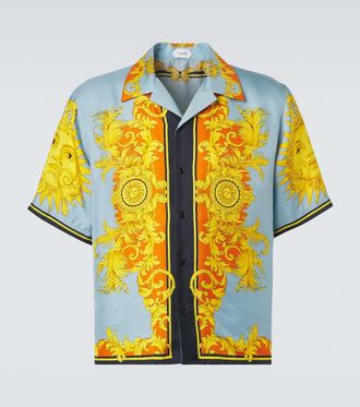 Versace Printed silk shirt