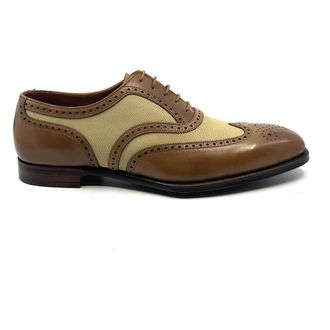 Crockett & Jones Saunton Oxford - Heren - Nette schoenen - Beige - 42 1/2 EU - Leer - Schoenen