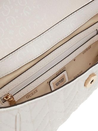 Guess Womens Crossbody Bag Off White Polyurethane - Crossbody-Bags