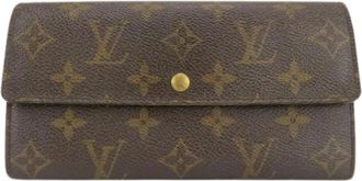 Louis Vuitton Pre-owned Wallets, female, Brown, Size: ONE SIZE Pre-owned Portefeuille Sarah Monogram Wallet