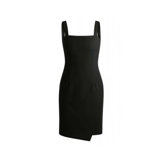 HUGO BOSS Jurken > Dameskleding > Midi Jurken - Dames - Korte kleedjes - Zwart - XS - Kleedjes