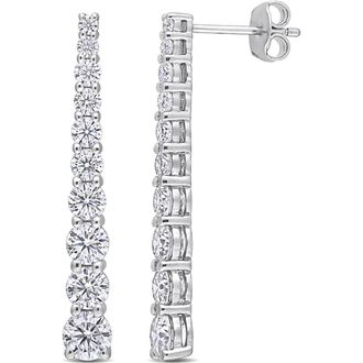 Delmar Sterling Silver Dew Created Moissanite Drop Earrings at Nordstrom Rack