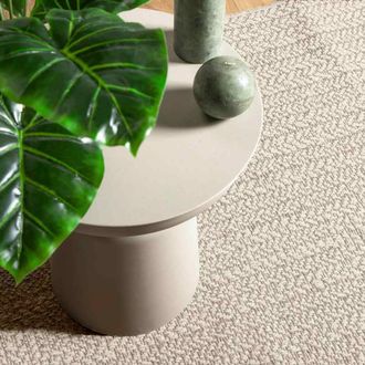 Berkfield Home Rug ZIZUR Cream 200x290 cm Jute Look Indoor & Outdoor | Size: Medium