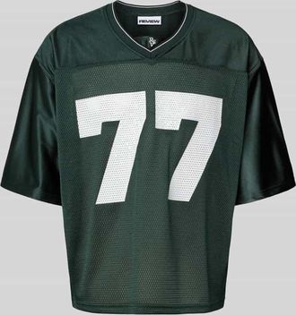 Review Trikot mit Label-Stitching in Dunkelgruen, Gr&ouml;&szlig;e XXL